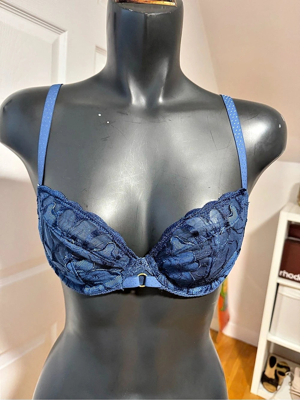Blue Lace Bra Like New